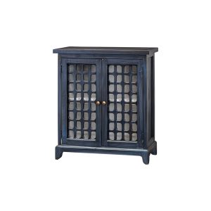 Sandia 2 Door Curio, Midnight Blue