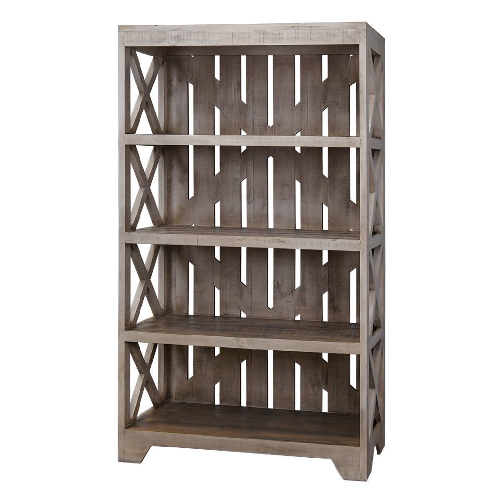 Crate Old Gray Bookcase